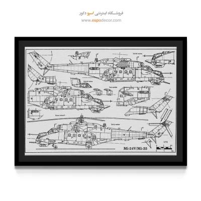 ایده ناب خاص – تابلو طرح اختراعات - قیمت تابلو صنعتی برای اتاق خواب - اسپو دکور