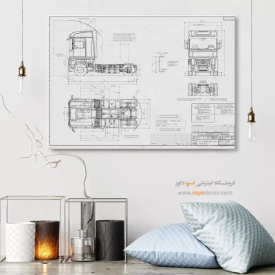 نور اندیشه نوین – تابلو طرح اختراعات - مرکز خرید تابلو بوم اختراع برای هدیه تولد - اسپو دکور