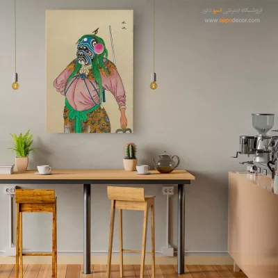 تابلو هنری - راز سرنوشت – تابلو شخصیتهای اپرای پکن - اسپو دکور