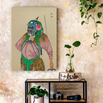 تابلو هنری - راز سرنوشت – تابلو شخصیتهای اپرای پکن - اسپو دکور