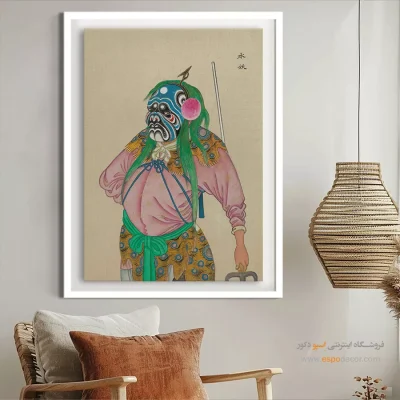 تابلو هنری - راز سرنوشت – تابلو شخصیتهای اپرای پکن - اسپو دکور