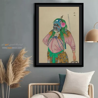 تابلو هنری - راز سرنوشت – تابلو شخصیتهای اپرای پکن - اسپو دکور