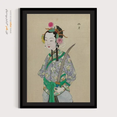 تابلو شخصیت‌های اپرای چینی - آوای پروانه – تابلو شخصیتهای اپرای پکن - اسپو دکور