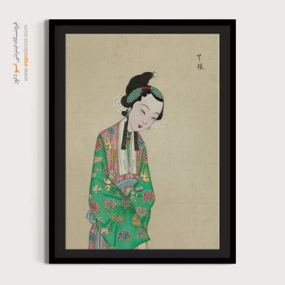 تابلو رنگارنگ - شعله زرین – تابلو شخصیتهای اپرای پکن - اسپو دکور