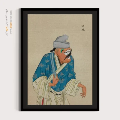 تابلو مدرن - لبخند مه – تابلو شخصیتهای اپرای پکن - اسپو دکور