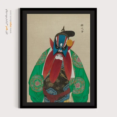 تابلو دکوراتیو مدرن - پیام آفتاب – تابلو شخصیتهای اپرای پکن - اسپو دکور