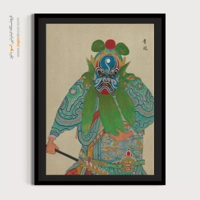 تابلو دست ساز - جلوه خیال – تابلو شخصیتهای اپرای پکن - اسپو دکور