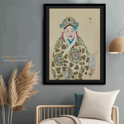 تابلو برای هدیه تولد - شعله مهتاب – تابلو شخصیتهای اپرای پکن - اسپو دکور