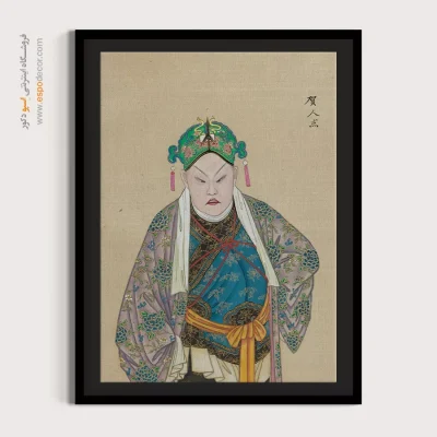 تابلو هنری مدرن - رودخانه نقره‌ای – تابلو شخصیتهای اپرای پکن - اسپو دکور