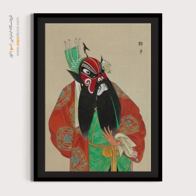 تابلو نقاشی چینی - خاطره سرخ – تابلو شخصیتهای اپرای پکن - اسپو دکور