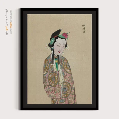 تابلو تزئینی - چشم‌های مهتابی – تابلو شخصیتهای اپرای پکن - اسپو دکور