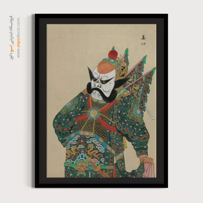 تابلو دکوراتیو هنری - شور سرخ – تابلو شخصیتهای اپرای پکن - اسپو دکور