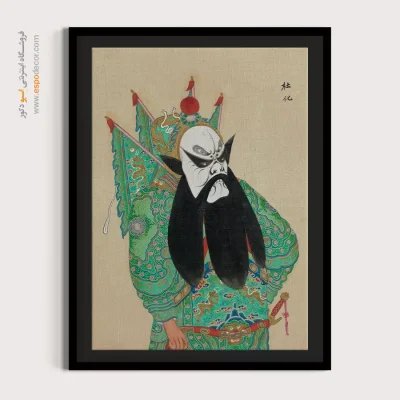 خرید تابلو برای مزون - لحظه خورشید – تابلو شخصیتهای اپرای پکن - اسپو دکور