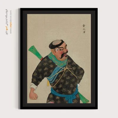 خرید تابلو تزئینی - رقص آتش – تابلو شخصیتهای اپرای پکن - اسپو دکور