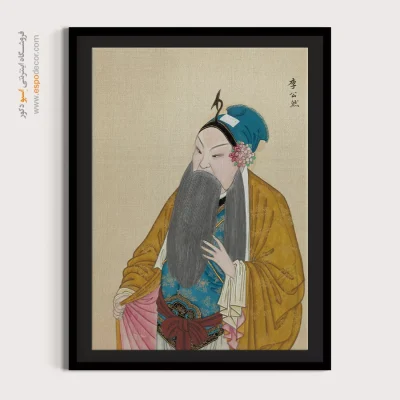 خرید تابلو نقاشی تزئینی - چشم باد – تابلو شخصیتهای اپرای پکن - اسپو دکور