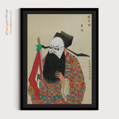 تابلو شخصیتهای اپرای پکن سنتی - طلسم سرخ – تابلو شخصیتهای اپرای پکن - اسپو دکور