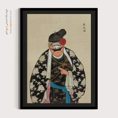 تابلو دکوراسیون پذیرایی - طلوع باد – تابلو شخصیتهای اپرای پکن - اسپو دکور