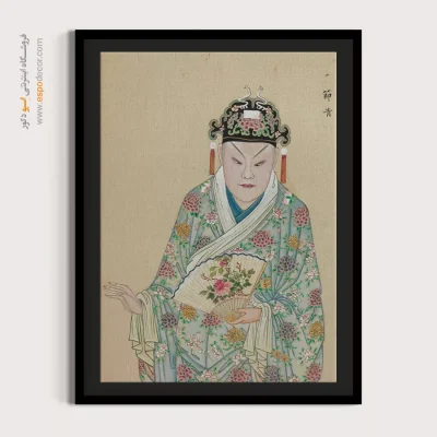 تابلو دکوراسیون اتاق مهمان - نبض نور – تابلو شخصیتهای اپرای پکن - اسپو دکور