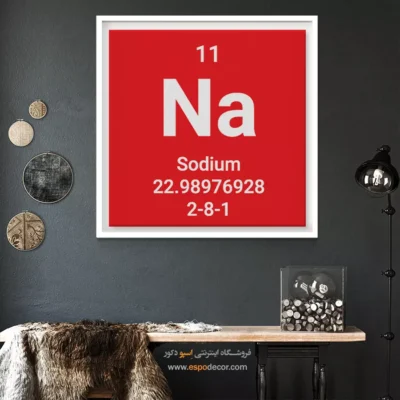 ‏Sodium  – تابلو عناصر جدول تناوبی - اسپو دکور