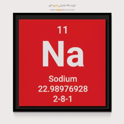 ‏Sodium  – تابلو عناصر جدول تناوبی - اسپو دکور