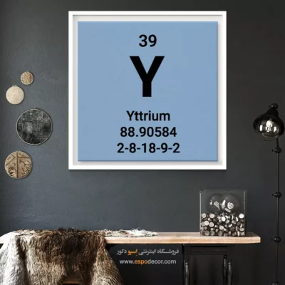 ‏Yttrium  – تابلو عناصر جدول تناوبی - اسپو دکور