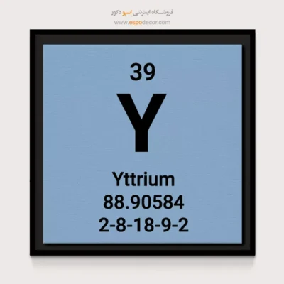‏Yttrium  – تابلو عناصر جدول تناوبی - اسپو دکور