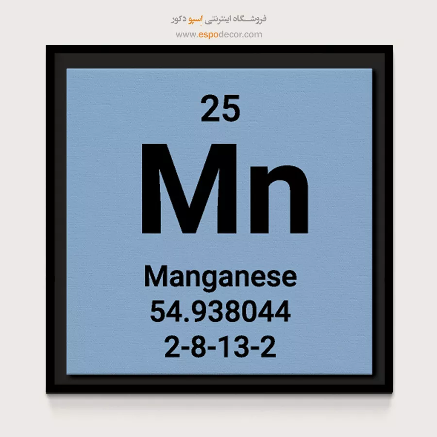 Manganese – تابلو عناصر جدول تناوبی - اسپو دکور