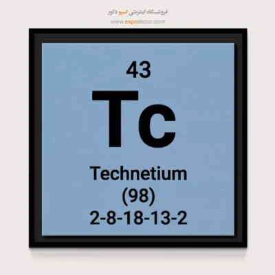 Technetium – تابلو عناصر جدول تناوبی - اسپو دکور