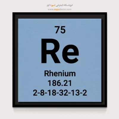 ‏Rhenium  – تابلو عناصر جدول تناوبی - اسپو دکور