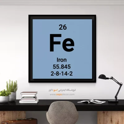 ‏Iron  – تابلو عناصر جدول تناوبی - اسپو دکور