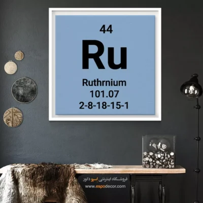 ‏Ruthrnium  – تابلو عناصر جدول تناوبی - اسپو دکور