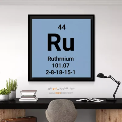 ‏Ruthrnium  – تابلو عناصر جدول تناوبی - اسپو دکور