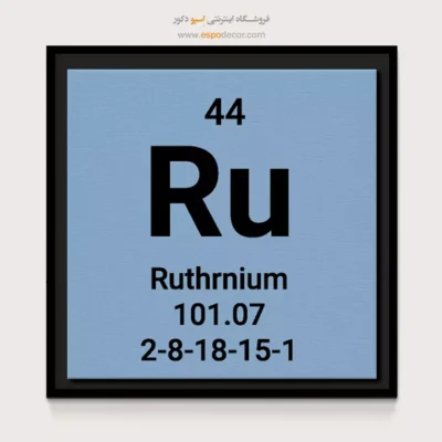 ‏Ruthrnium  – تابلو عناصر جدول تناوبی - اسپو دکور