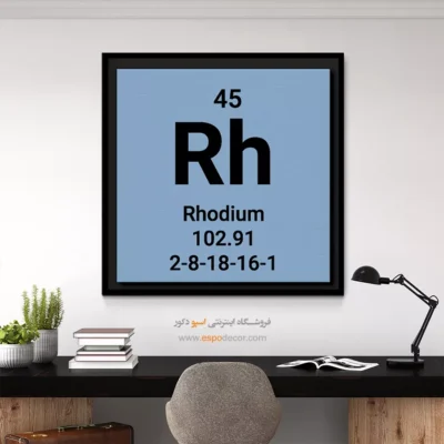 ‏Rhodium  – تابلو عناصر جدول تناوبی - اسپو دکور