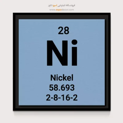 Nickel – تابلو عناصر جدول تناوبی - اسپو دکور