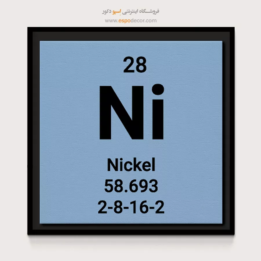Nickel – تابلو عناصر جدول تناوبی - اسپو دکور