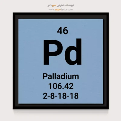 Palladium – تابلو عناصر جدول تناوبی - اسپو دکور