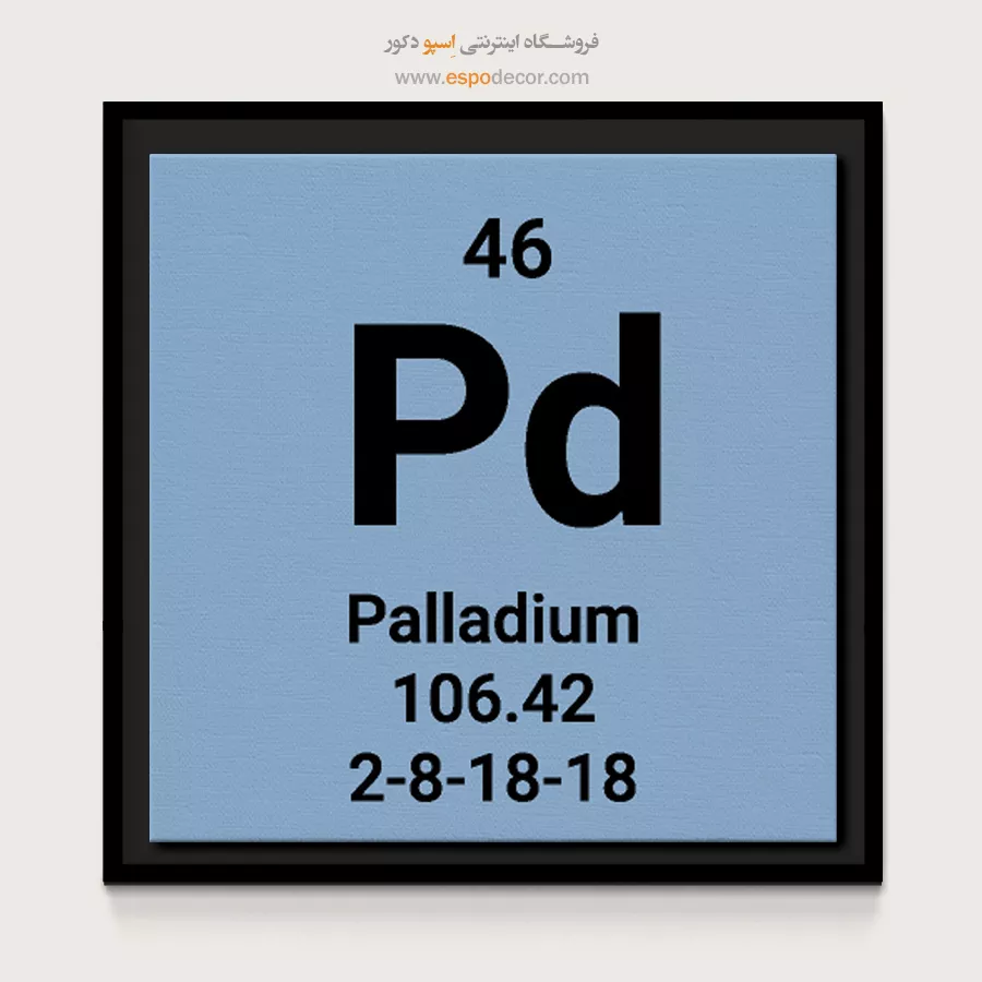 Palladium – تابلو عناصر جدول تناوبی - اسپو دکور