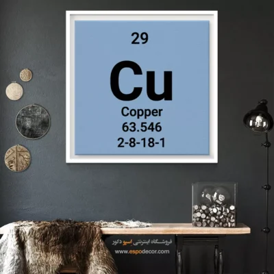 ‏Copper  – تابلو عناصر جدول تناوبی - اسپو دکور