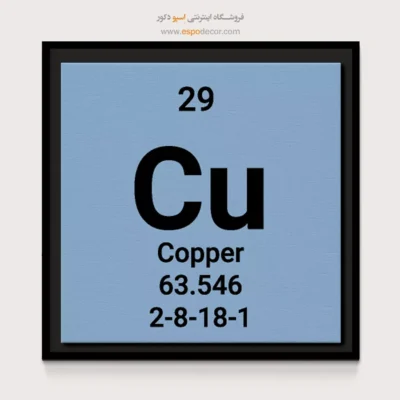 ‏Copper  – تابلو عناصر جدول تناوبی - اسپو دکور