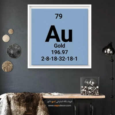 Gold – تابلو عناصر جدول تناوبی - اسپو دکور