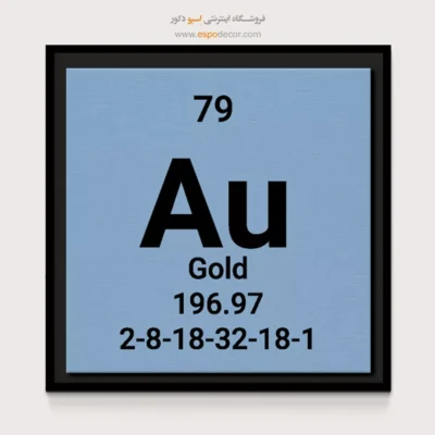 Gold – تابلو عناصر جدول تناوبی - اسپو دکور