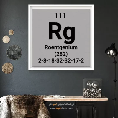 ‏Roentgenium  – تابلو عناصر جدول تناوبی - اسپو دکور