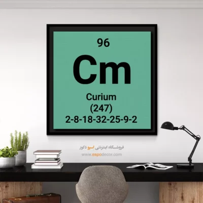 ‏Curium  – تابلو عناصر جدول تناوبی - اسپو دکور