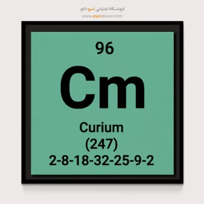 ‏Curium  – تابلو عناصر جدول تناوبی - اسپو دکور