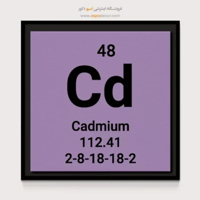 Cadmium – تابلو عناصر جدول تناوبی - اسپو دکور