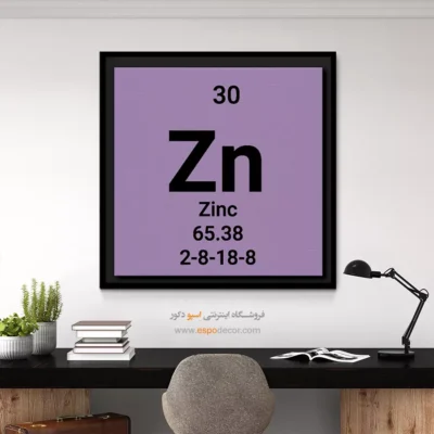 ‏Zinc  – تابلو عناصر جدول تناوبی - اسپو دکور