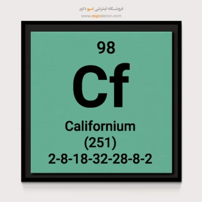 ‏Californium  – تابلو عناصر جدول تناوبی - اسپو دکور