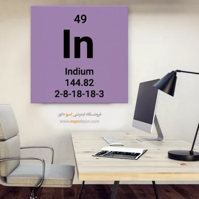 ‏Indium  – تابلو عناصر جدول تناوبی - اسپو دکور