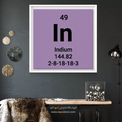 ‏Indium  – تابلو عناصر جدول تناوبی - اسپو دکور